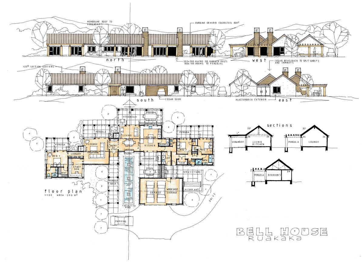 bell house building plan